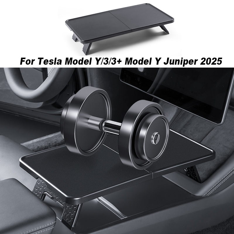 Tech Accessories For Office Desk - Center Control Tray Table For Tesla