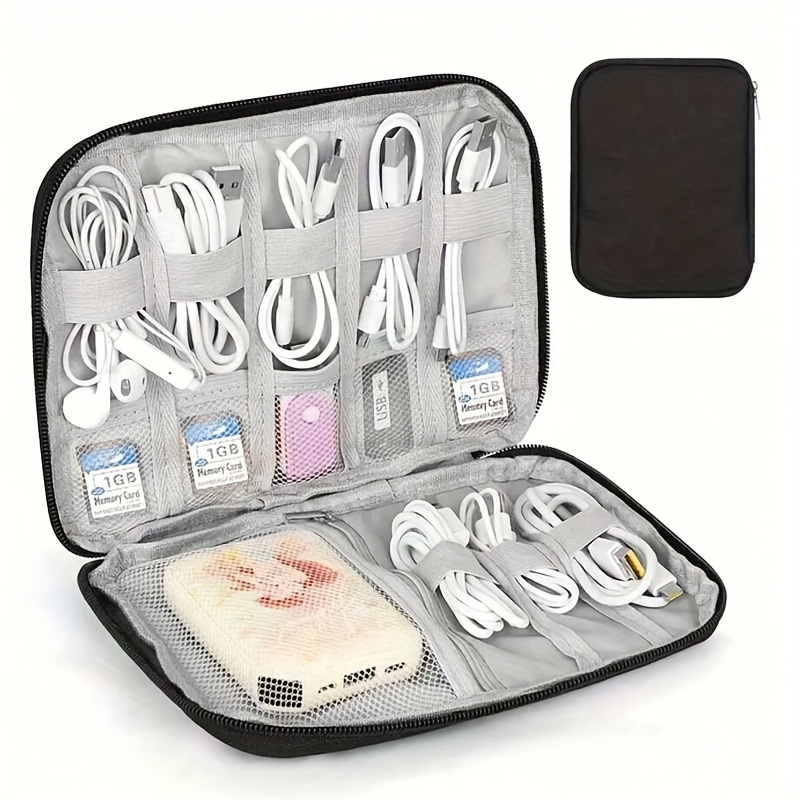 Tech Accessories Travel - Travel Cable Organizer Case: 1pc, Multi-Pocket,