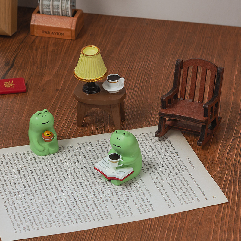 Cartoon Frog Rocking Chair Tab - Tech Accessories For Office Desk ulasan dan harga