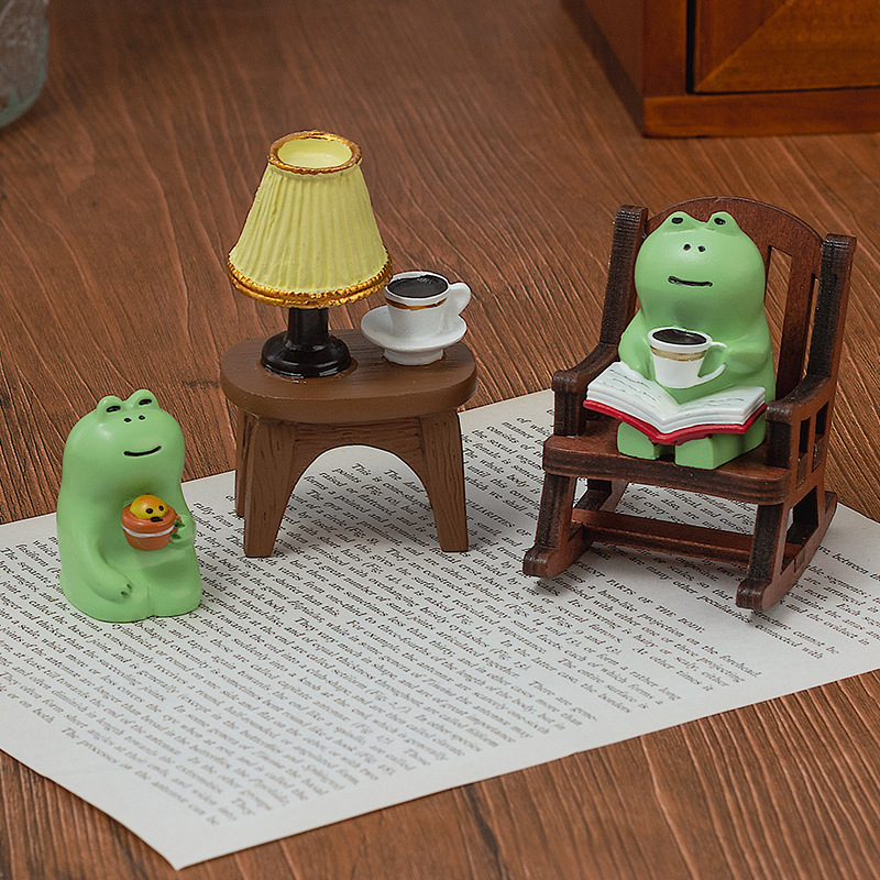 Cartoon Frog Rocking Chair Tab - Tech Accessories For Office Desk ulasan dan harga