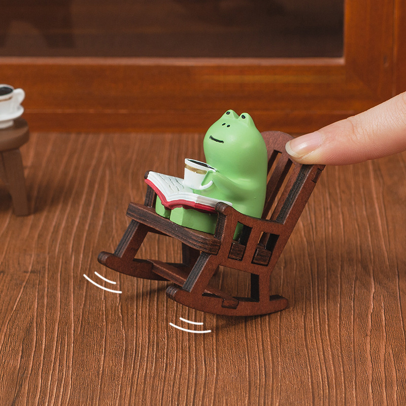 Cartoon Frog Rocking Chair Tab - Tech Accessories For Office Desk ulasan dan harga