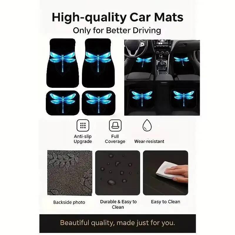 4Pcs Blue Crystal Dragonfly Bl - Universal Tech Accessories ulasan dan harga