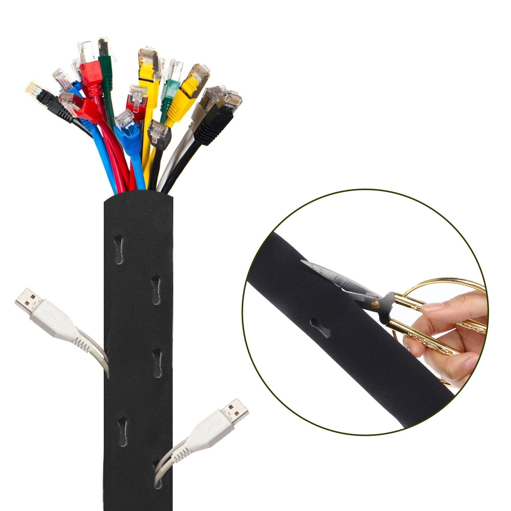 DIY Cable Management Sleeve Br - Cable Sleeve Neoprene ulasan dan harga