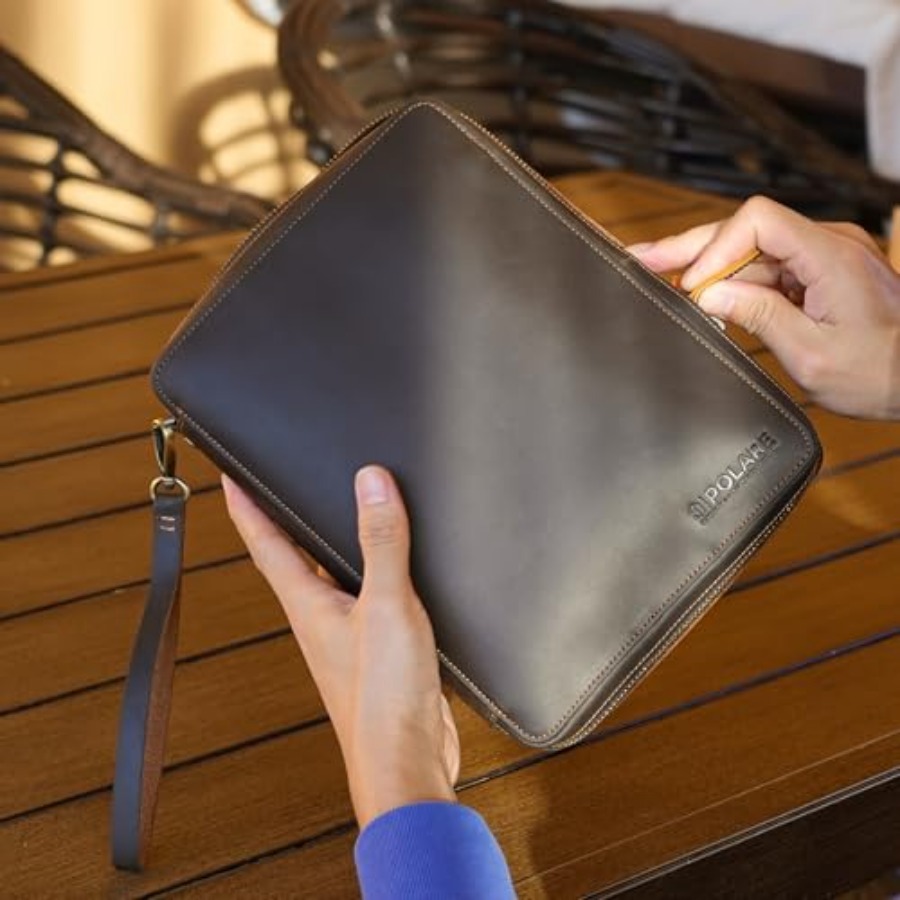 Polare Full Grain Leather Trav - Tech Accessories Travel ulasan dan harga