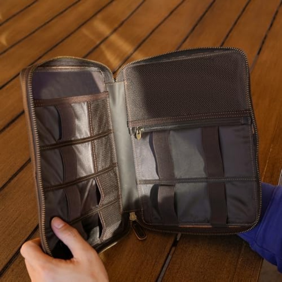 Polare Full Grain Leather Trav - Tech Accessories Travel ulasan dan harga