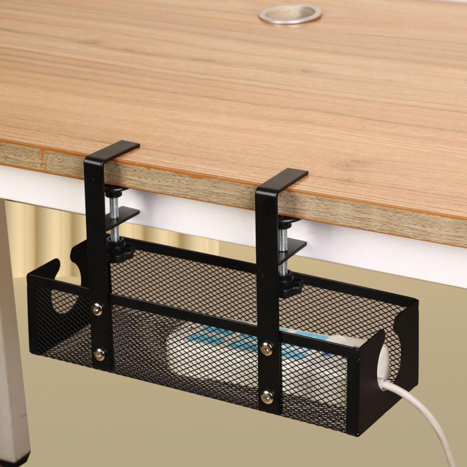 Wire Organizer Metal Under Des - Tech Accessories For Office Desk ulasan dan harga