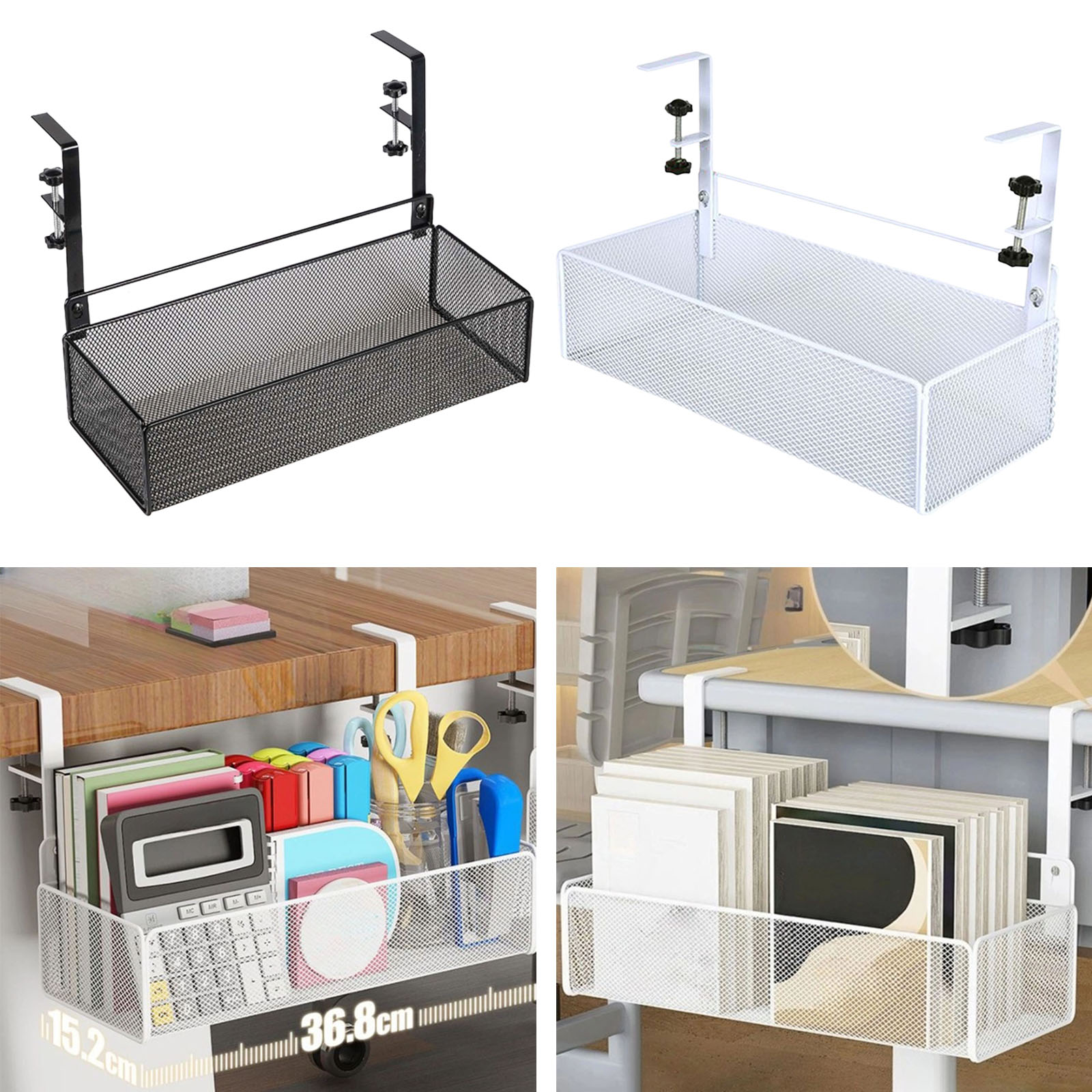 Wire Organizer Metal Under Des - Tech Accessories For Office Desk ulasan dan harga