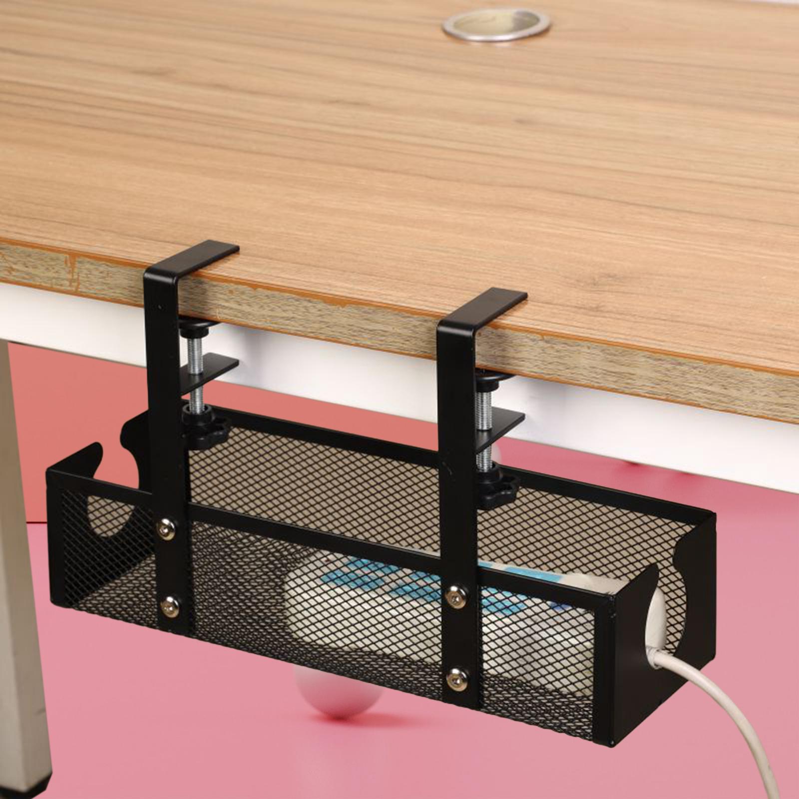 Wire Organizer Metal Under Des - Tech Accessories For Office Desk ulasan dan harga