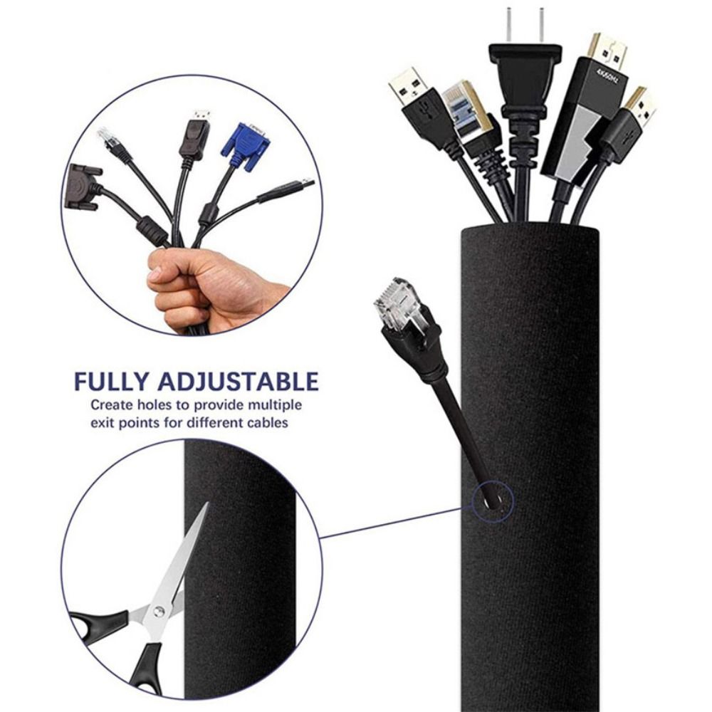 Neoprene 50cm Cable Wire Prote - Cable Sleeve Neoprene ulasan dan harga