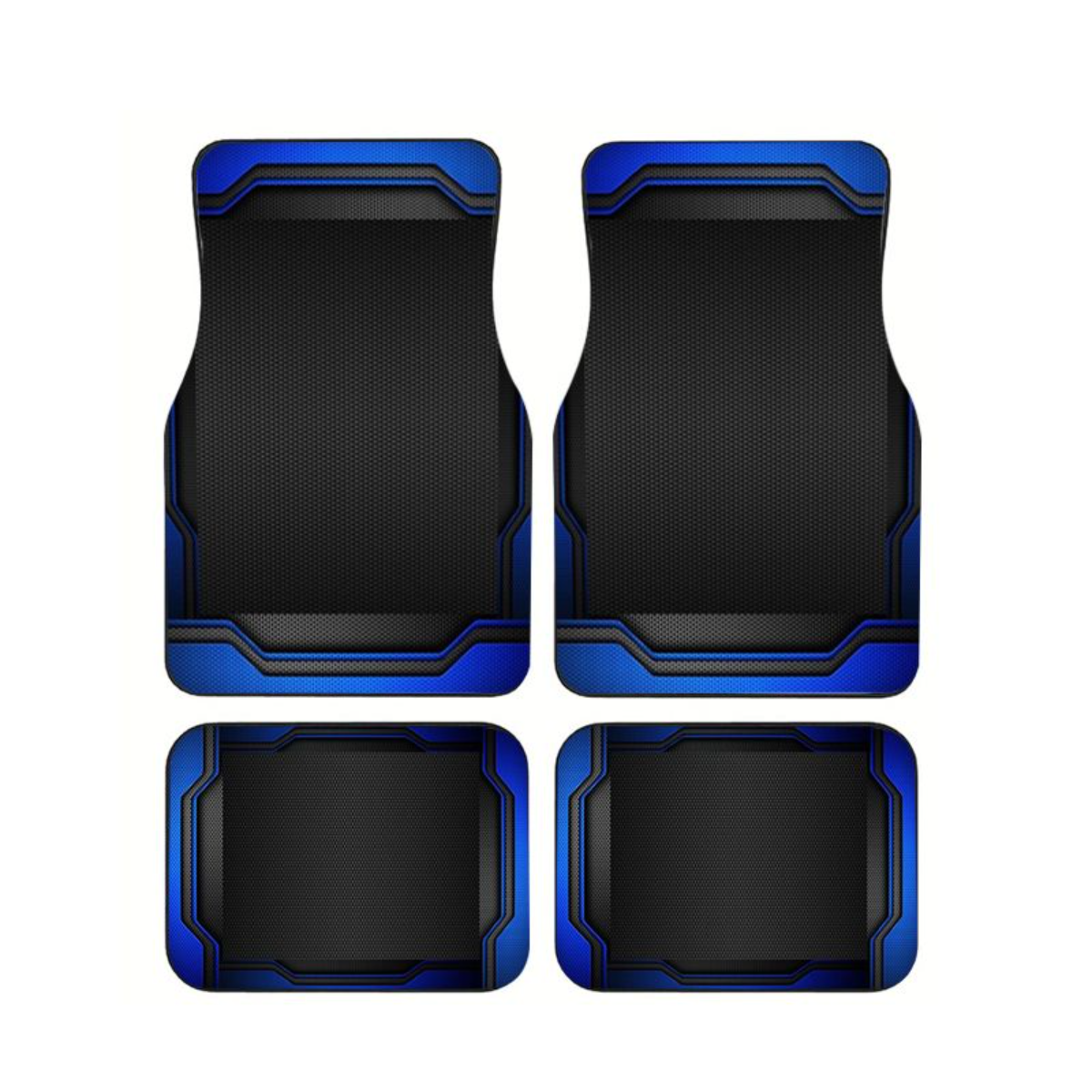 4pcs Blue Black Tech Geometric - Universal Tech Accessories ulasan dan harga