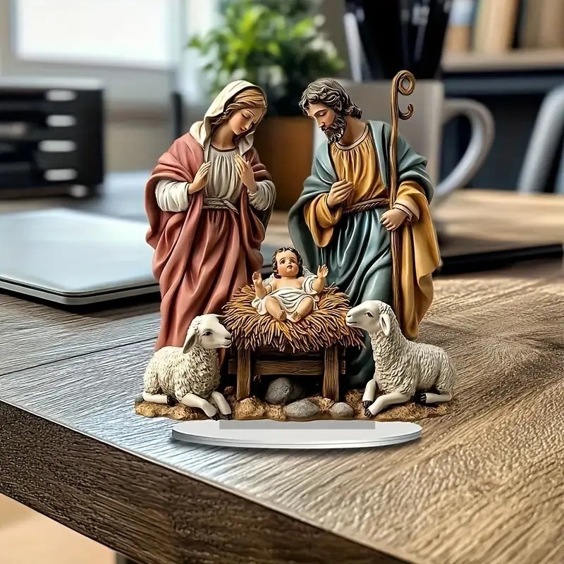 2025 New Nativity Jesus Birth  - Tech Accessories For Office Desk ulasan dan harga