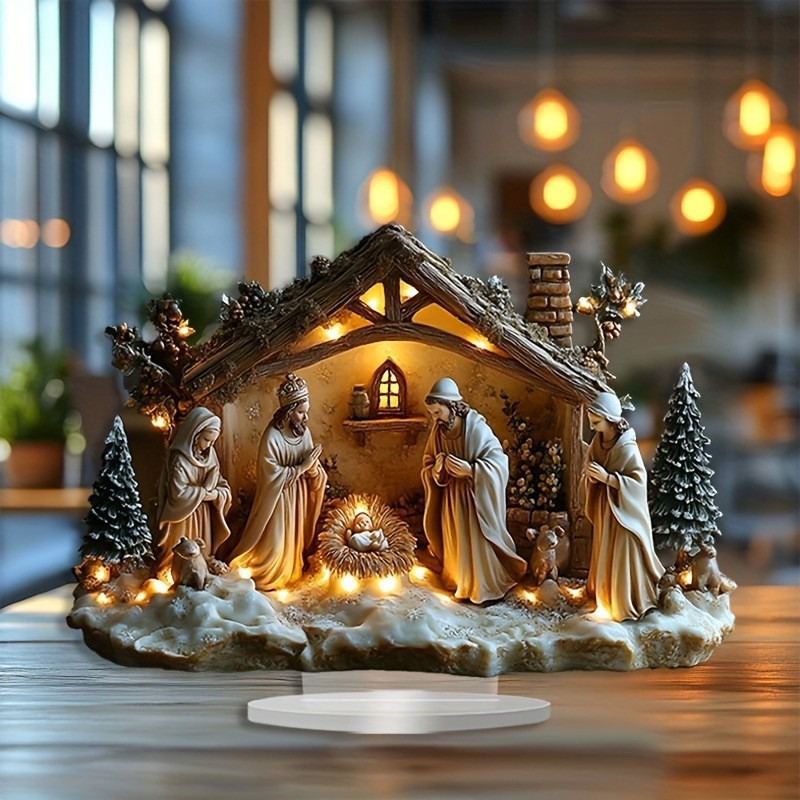 2025 New Nativity Jesus Birth  - Tech Accessories For Office Desk ulasan dan harga