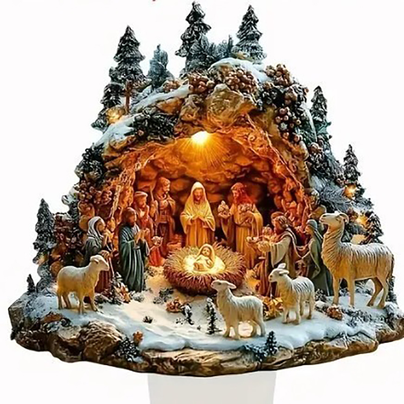 2025 New Nativity Jesus Birth  - Tech Accessories For Office Desk ulasan dan harga