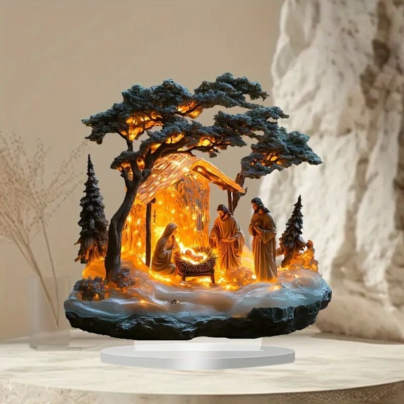 2025 New Nativity Jesus Birth  - Tech Accessories For Office Desk ulasan dan harga