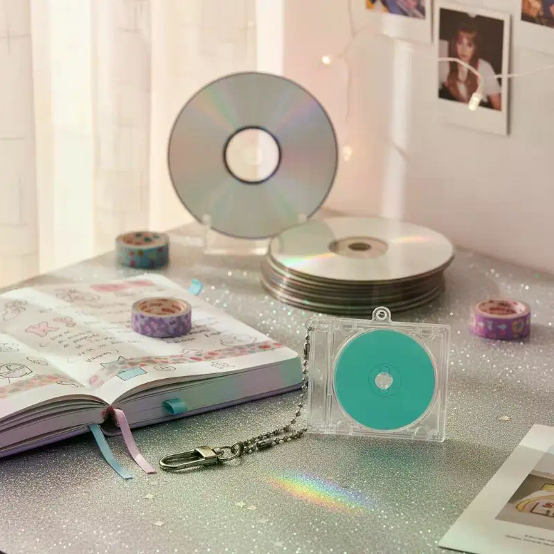 CD Disc Case Key Chain - Perip - Tech Accessories Key ulasan dan harga