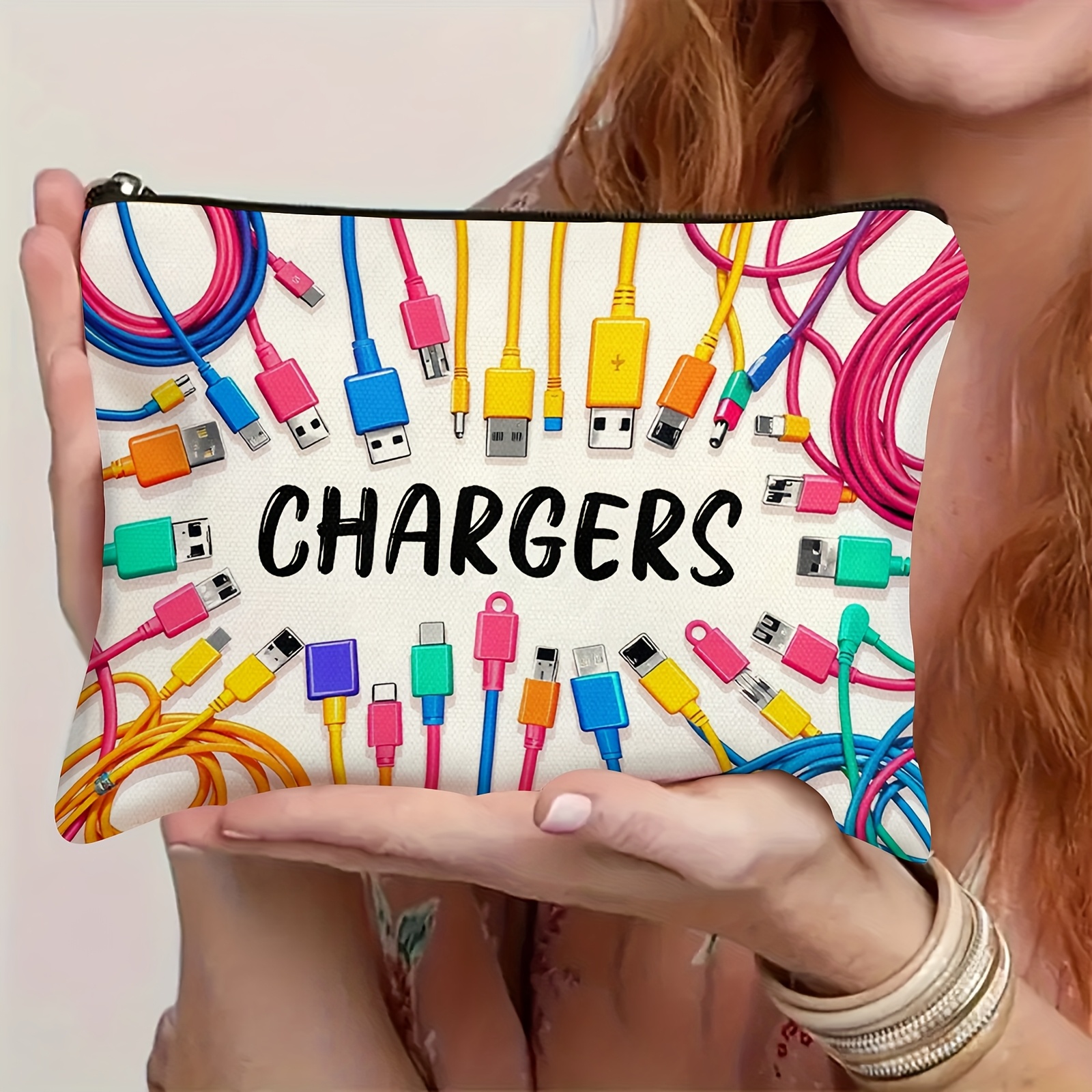 Colorful Cable USB Storage Bag - Tech Accessories For Office Desk ulasan dan harga