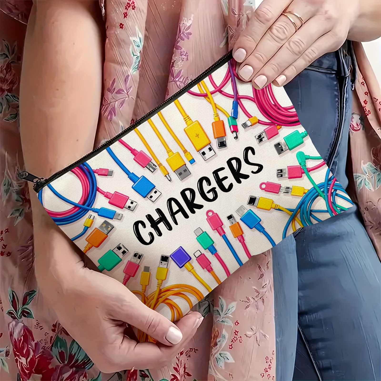 Colorful Cable USB Storage Bag - Tech Accessories For Office Desk ulasan dan harga
