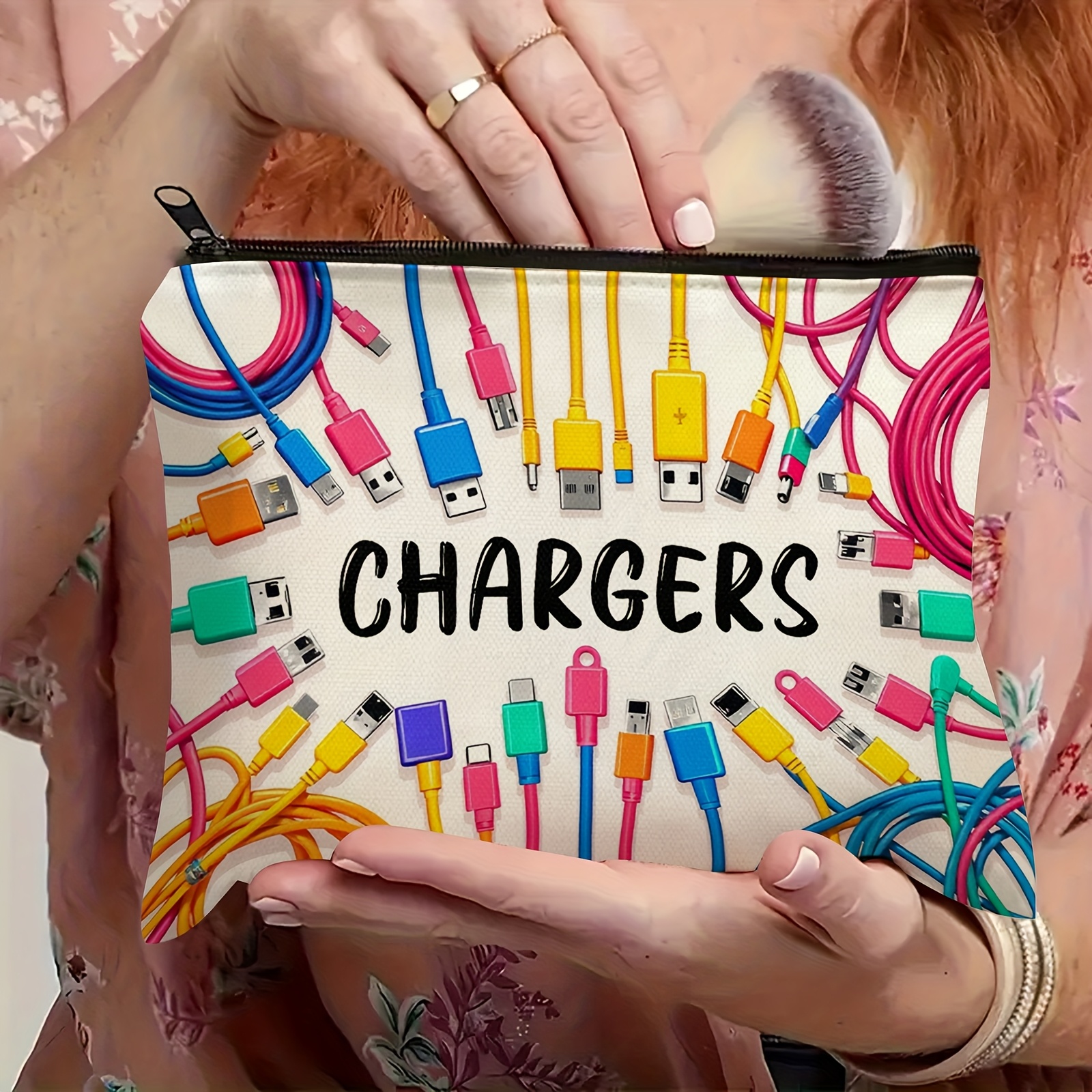 Colorful Cable USB Storage Bag - Tech Accessories For Office Desk ulasan dan harga