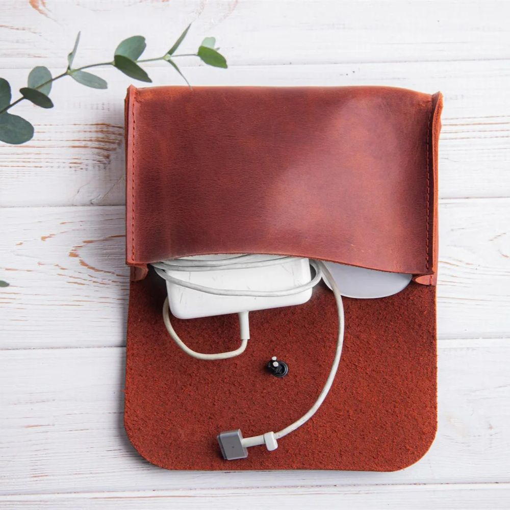 Genuine Leather MacBook Mouse  - Tech Accessories Travel ulasan dan harga