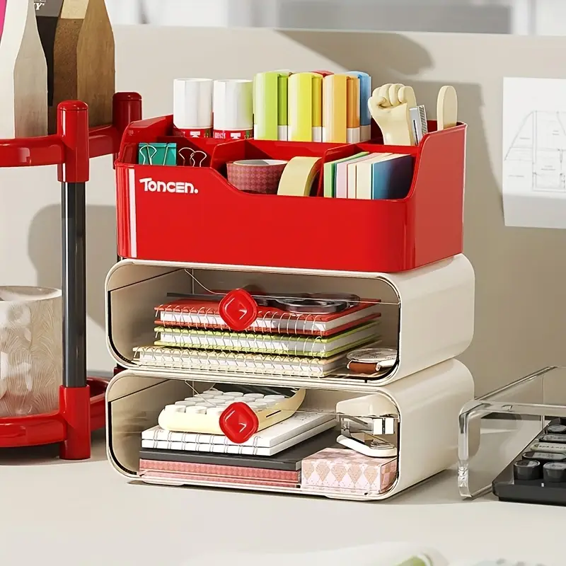 3 Layers Desk Organizer With D - Tech Accessories For Office Desk ulasan dan harga